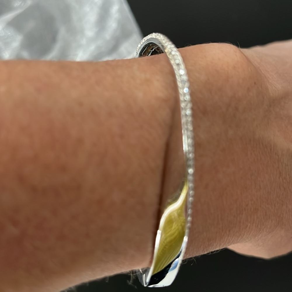 Silver and diamond Kate Spade bracelet